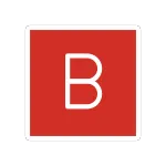 B Button (blood Type) SVG Icon